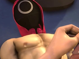 鱿鱼游戏同人——轮休的圆圈守卫 twink and chinese happy-go-lucky porn
