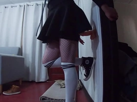 穿迷你裙的Chico从肛门拳交入门，塞进他的新巨型假阳具 japanese blithe porn nomination